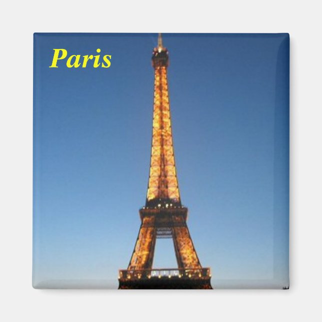 Paris Eiffel Tower Magnet (Front)