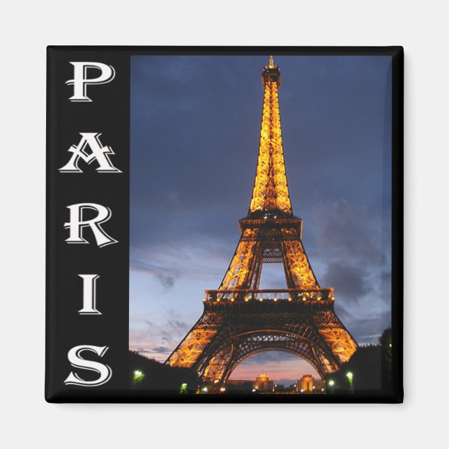 Paris Eiffel Tower Magnet (Front)