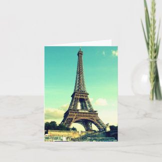 Paris / Eiffel Tower Notecard (blank)