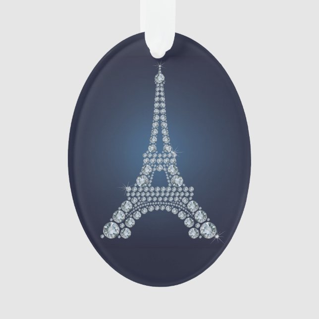 Paris Eiffel Tower Ornament (Front)