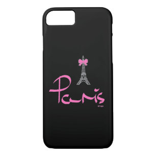Paris - Eiffel Tower Pink Black Cool iPhone 7 iPhone 8/7 Case