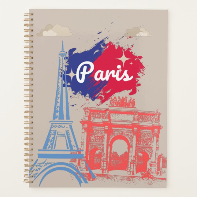 Paris Eiffel Tower  Planner (Front)