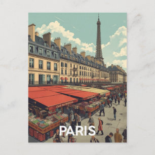 Paris Eiffel Tower Postcard