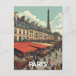 Paris Eiffel Tower Postcard