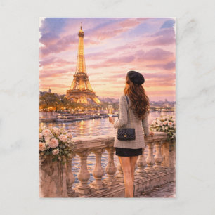 Paris - Eiffel Tower Postcard