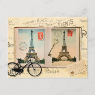 Paris Eiffel Tower Postcard
