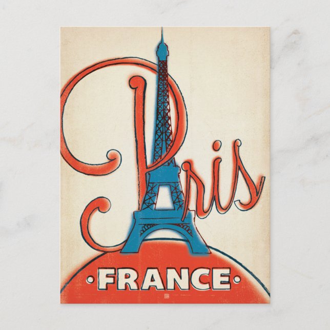 Paris  - Eiffel Tower Postcard (Front)