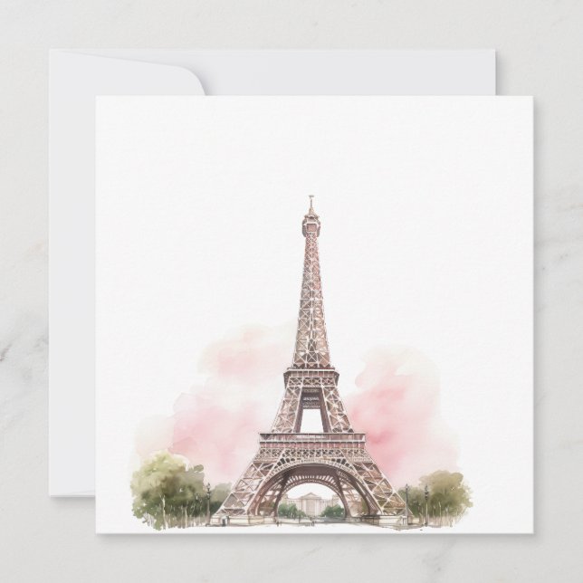 Paris Eiffel Tower Postcard (Front)