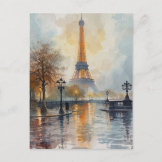 Paris Eiffel Tower Postcard