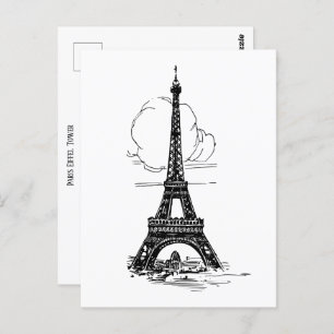 Paris Eiffel Tower Postcard