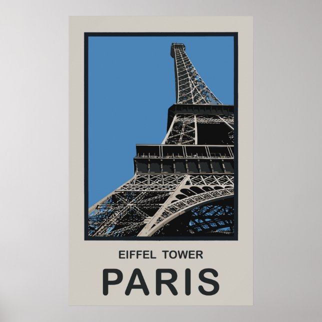 Paris Eiffel Tower Poster (Front)