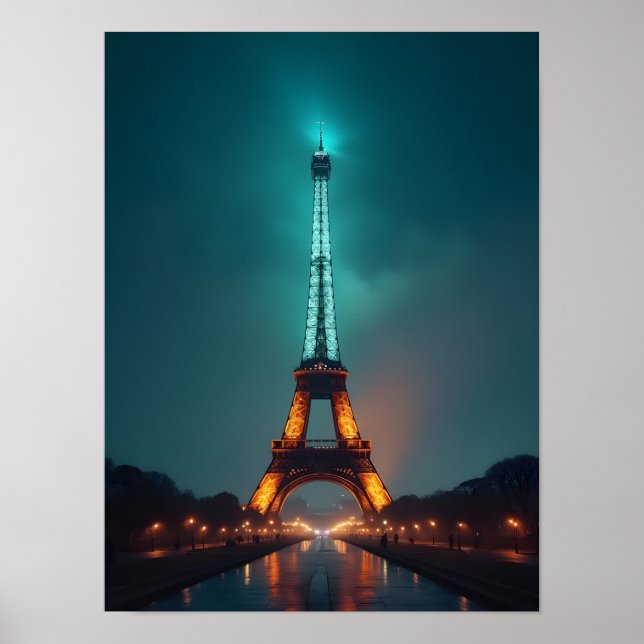 Paris Eiffel Tower Poster (Front)