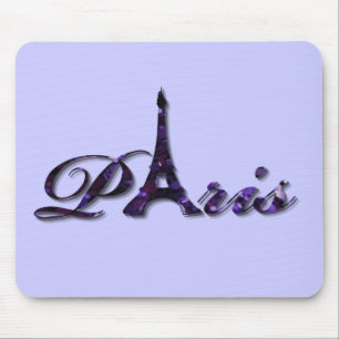 Paris Eiffel Tower Sequin Glitter Sparkle Mouse Mat
