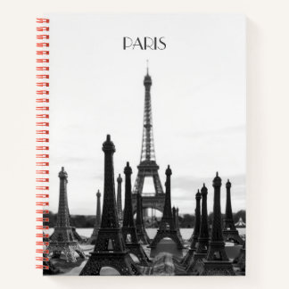 Paris Eiffel Tower spiral notebook