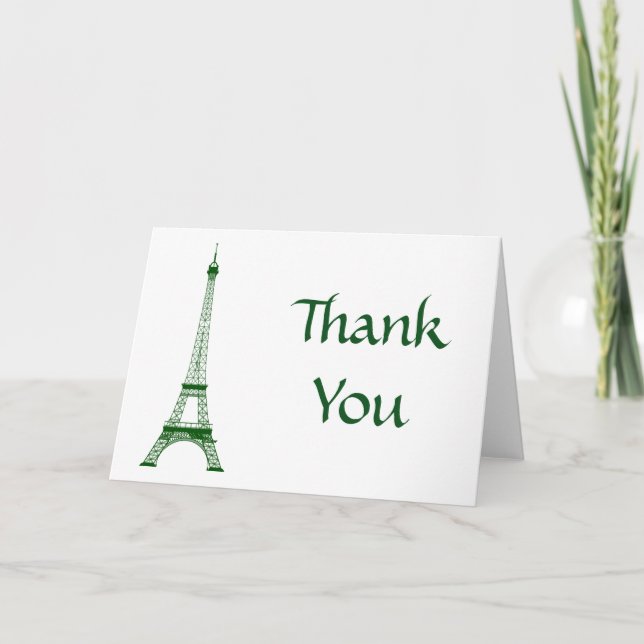 Paris Eiffel Tower Thank You (Front)