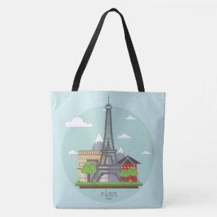 Paris Eiffel Tower Tote Bag