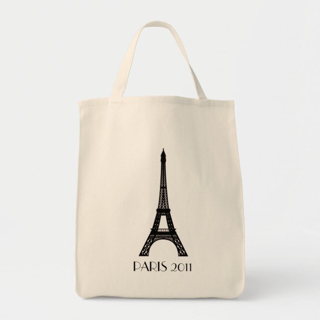 Paris Eiffel Tower Tote Bag (Front)