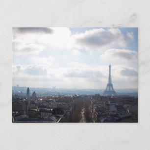 Paris Eiffel Tower Travel Postcard