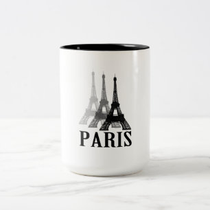 Paris Eiffel Tower Two-Tone Coffee Mug