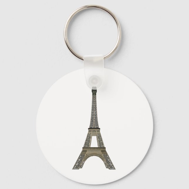 Paris: Eiffel Tower: Vector Drawing: Key Ring (Front)