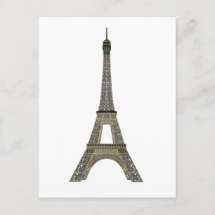 Paris: Eiffel Tower: Vector Drawing: Postcard