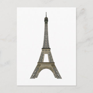 Paris: Eiffel Tower: Vector Drawing: Postcard
