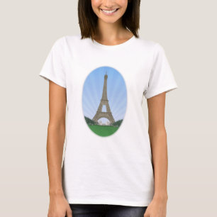 Paris: Eiffel Tower: Vector Drawing: T-Shirt