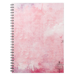 Paris eiffel tower vintage pigeons notebook