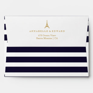 Paris Eiffel Tower Wedding Collection Envelope
