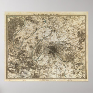 Paris environs poster