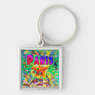 Paris Epoch Hour Keychain