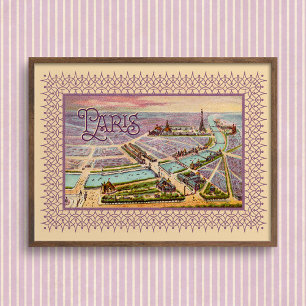 Paris Expo 1900 Poster with Title