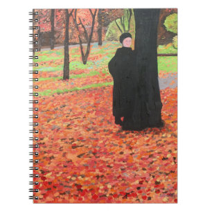Paris Falling Leaves Notebook