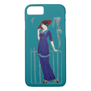 Paris fashion 1920s elegant lady iPhone 8/7 case