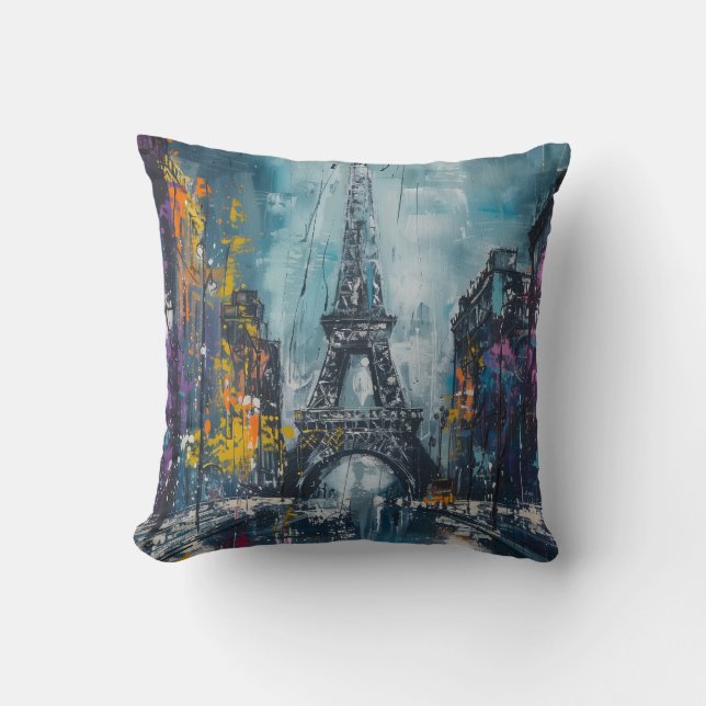 Paris Fashion Night Cushion (Front)