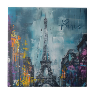 Paris Fashion Night Tile
