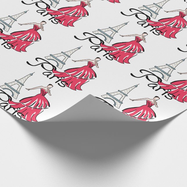 Paris Fashion Wrapping Paper (Corner)
