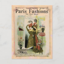 Paris Fashions 2- Postcard / Invitation / RSVP