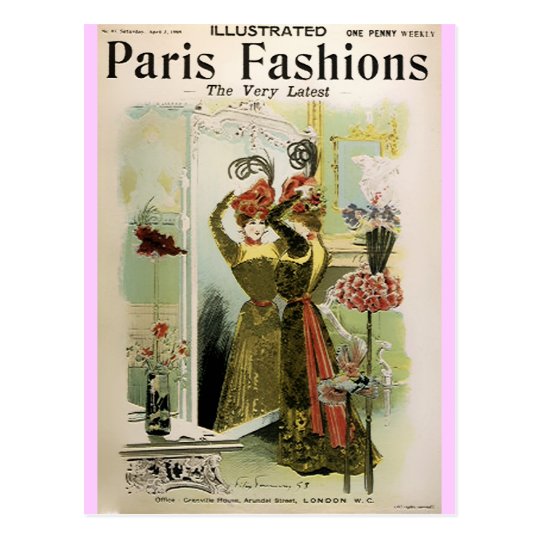 Paris Fashions 2- Postcard / Invitation / RSVP #18
