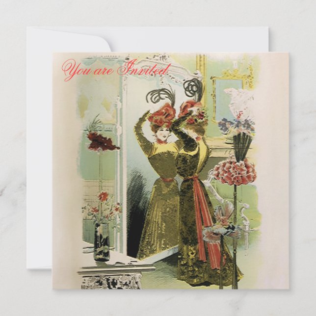 Paris Fashions ~  Invitations / RSVP #18 (Front)