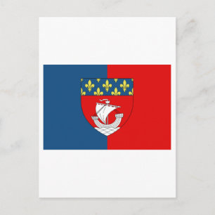 Paris flag postcard