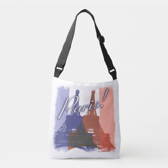Paris Flag Tote Bag (Front)