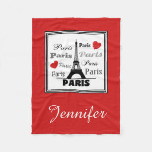 Paris Fleece Blanket