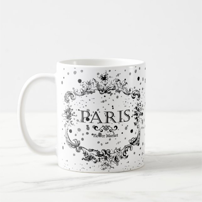 Paris flower market   coffee mug (Left)
