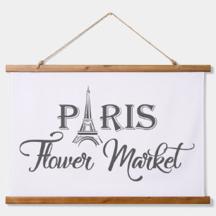 PARIS FLOWER MARKET HANGING TAPESTRY