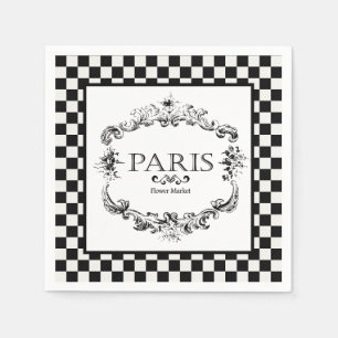 Paris flower market   napkins