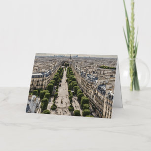 Paris Folded Foil Greeting Card