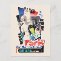 Paris for the week-end Vintage Poster 1934