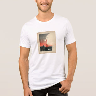 Paris, France – 1960s Inspired Graphic Tri-Blend Shirt