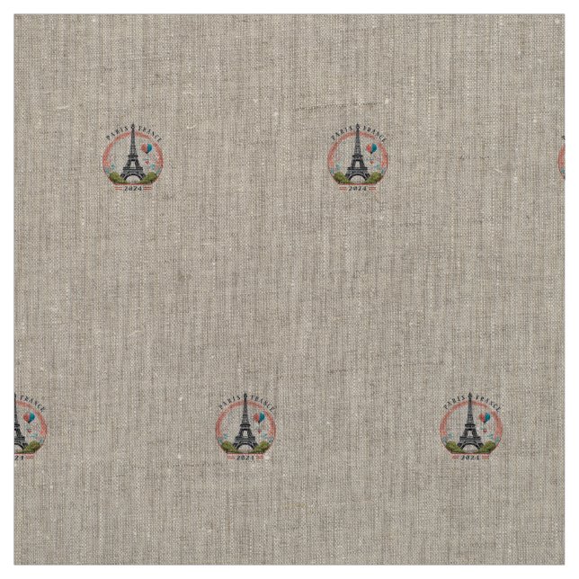 Paris France 2024 Fleece Blankets, Eiffel Tower Fabric (Swatch)